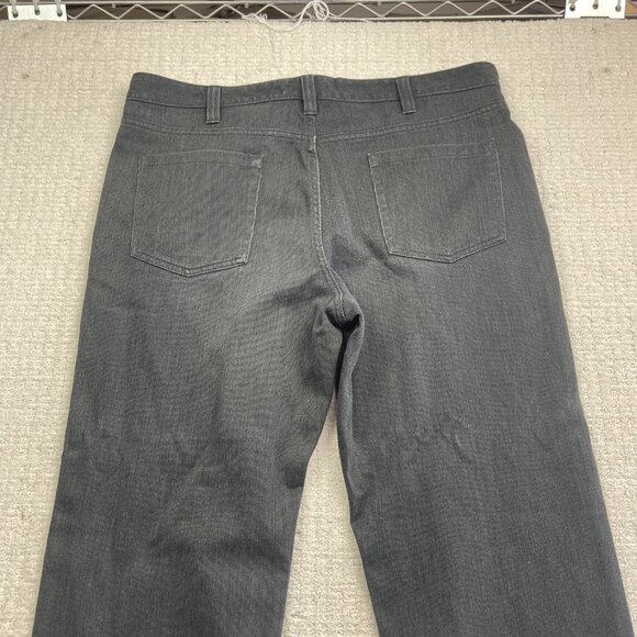 Kenneth Cole Reaction Pants Men 36x30 Chino Straight Leg Charcoal Brushed Denim - Picture 8 of 9